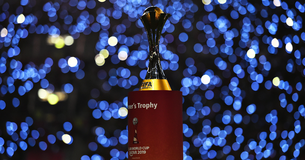 The FIFA Club World Cup Qatar 2020™ trophy